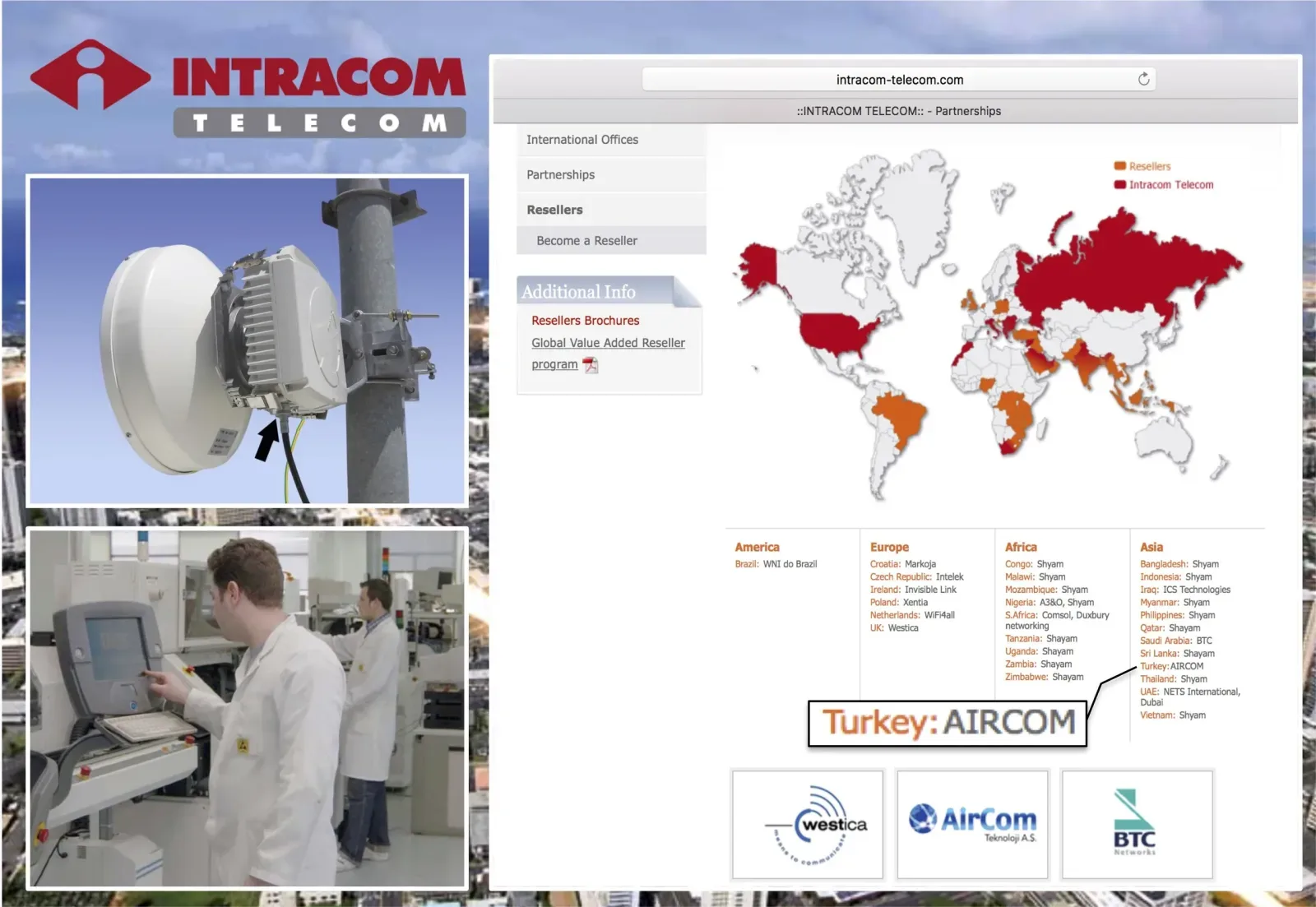 AirCom هي الموزع المعتمد الوحيد للعملاق العالمي "Intracom"!