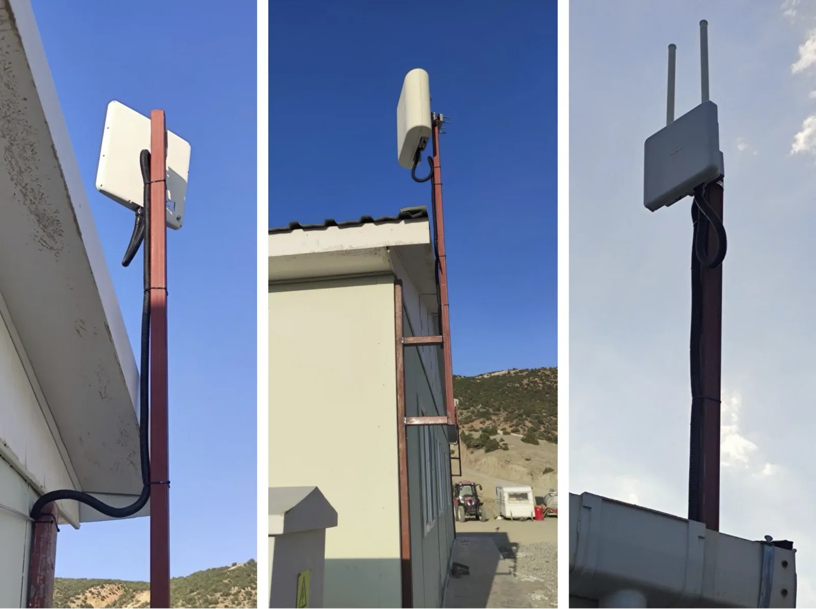 For Construction Site Workers; Broadband Internet, Voice Communication and Camera Security Infrastructure!