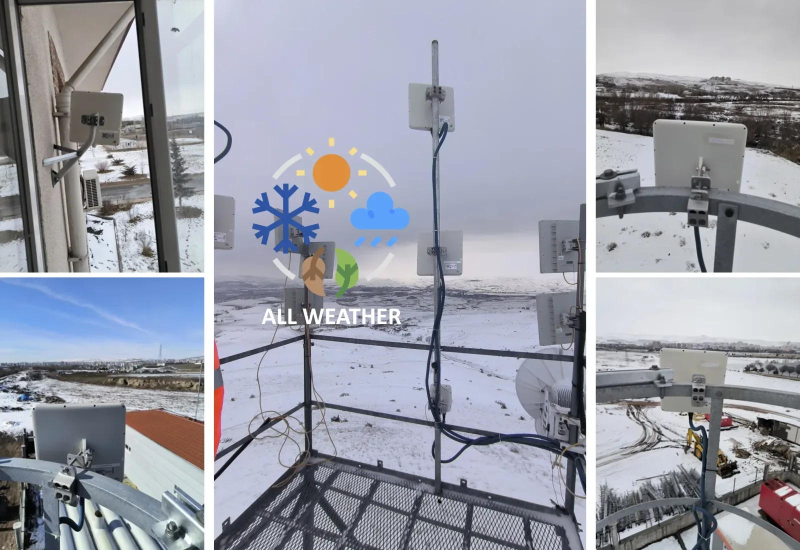 We Offer Wireless Solutions That Work Under Severe Climatic Conditions, Difficult Geographical Conditions and Heavy Traffic!